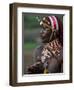 Kenya, Laikipia, Ol Malo; a Samburu Warrior Sings and Claps During a Dance-John Warburton-lee-Framed Photographic Print