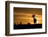 Kenya, Maasai Mara, Mara Triangle, Mara River Basin, Impalas at Sunset-Alison Jones-Framed Photographic Print