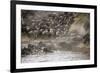 Kenya, Maasai Mara, Wildebeest Crossing the Mara River-Hollice Looney-Framed Photographic Print