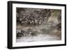 Kenya, Maasai Mara, Wildebeest Crossing the Mara River-Hollice Looney-Framed Photographic Print