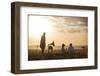 Kenya, Mara North Conservancy. a Couple Enjoy a Sundowner in the Mara-Niels Van Gijn-Framed Photographic Print