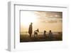 Kenya, Mara North Conservancy. a Couple Enjoy a Sundowner in the Mara-Niels Van Gijn-Framed Photographic Print