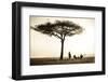 Kenya, Mara North Conservancy. a Couple Enjoy a Sundowner-Niels Van Gijn-Framed Photographic Print