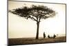Kenya, Mara North Conservancy. a Couple Enjoy a Sundowner-Niels Van Gijn-Mounted Photographic Print