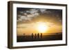 Kenya, Mara North Conservancy. a Couple on an Evening Walking Safari with their Guide and Maasai.-Niels Van Gijn-Framed Photographic Print