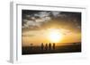 Kenya, Mara North Conservancy. a Couple on an Evening Walking Safari with their Guide and Maasai.-Niels Van Gijn-Framed Photographic Print