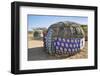 Kenya, Marsabit County, Kalacha. Semi-Permanent Dome-Shaped Homes of the Gabbra at Kalacha.-Nigel Pavitt-Framed Photographic Print