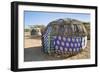 Kenya, Marsabit County, Kalacha. Semi-Permanent Dome-Shaped Homes of the Gabbra at Kalacha.-Nigel Pavitt-Framed Photographic Print