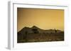 Kenya, Meru. a Giraffe Wanders across the Savannah in the Evening Light.-Niels Van Gijn-Framed Photographic Print