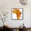 Kenya on Actual Map of Africa-michal812-Framed Stretched Canvas displayed on a wall