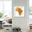 Kenya on Actual Map of Africa-michal812-Framed Art Print displayed on a wall
