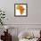 Kenya on Actual Map of Africa-michal812-Framed Art Print displayed on a wall