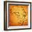 Kenya on Actual Map of Africa-michal812-Framed Art Print