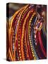 Kenya, Samburu Woman Wearing Decorative Beads-Thomasin Magor-Stretched Canvas