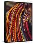 Kenya, Samburu Woman Wearing Decorative Beads-Thomasin Magor-Framed Stretched Canvas