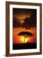 Kenya Sunrise-Susann Parker-Framed Photographic Print