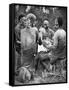 Kenyan Men Playing Cards, 1922-null-Framed Stretched Canvas