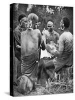 Kenyan Men Playing Cards, 1922-null-Stretched Canvas