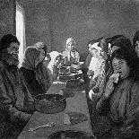 Tolstoy Eating-Room-Kenyon Cox-Art Print