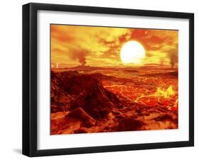 Kepler 10b Is the First Extrasolar Planet Discovered That Is Known To Be Solid-Stocktrek Images-Framed Photographic Print