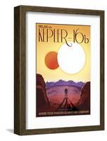 Kepler-16b-Vintage Reproduction-Framed Art Print