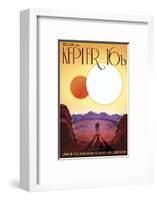 Kepler-16b-Vintage Reproduction-Framed Art Print