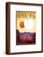 Kepler-16b-Vintage Reproduction-Framed Art Print