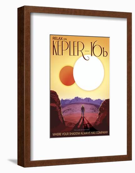 Kepler-16b-Vintage Reproduction-Framed Art Print