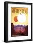 Kepler-16b-Vintage Reproduction-Framed Giclee Print