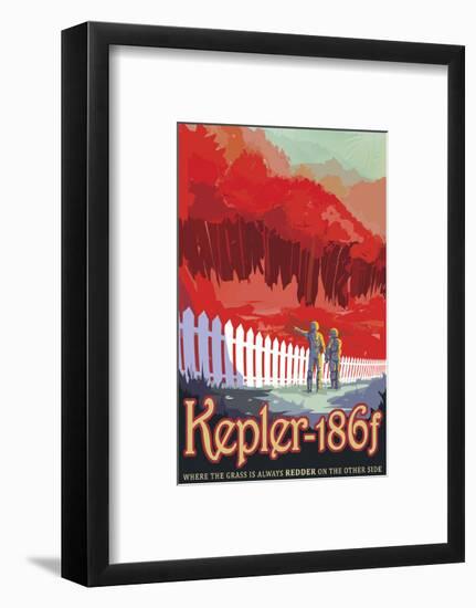 Kepler-186f-Vintage Reproduction-Framed Art Print