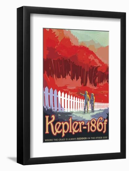 Kepler-186f-Vintage Reproduction-Framed Art Print