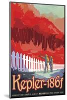 Kepler-186f-Vintage Reproduction-Mounted Art Print