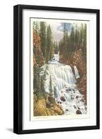 Kepler Cascade, Firehole River-null-Framed Art Print