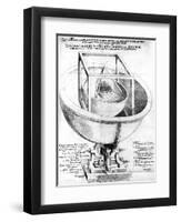 Kepler's Explanation of the Structure of the Planetary System, 1619-null-Framed Premium Giclee Print