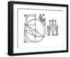 Kepler's Illustration to Explain His Discovery of the Elliptical Orbit of Mars, 1609-null-Framed Giclee Print