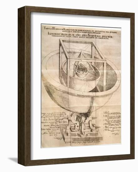 Kepler's Universe, 1596-Johannes Kepler-Framed Giclee Print