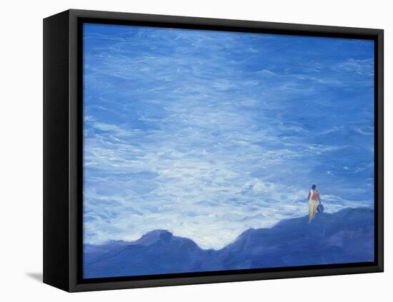 Keralan Fisherwoman-Derek Hare-Framed Stretched Canvas