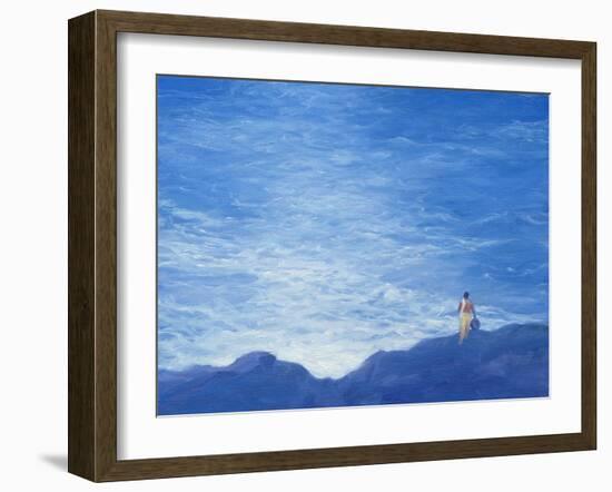 Keralan Fisherwoman-Derek Hare-Framed Giclee Print