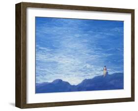 Keralan Fisherwoman-Derek Hare-Framed Giclee Print