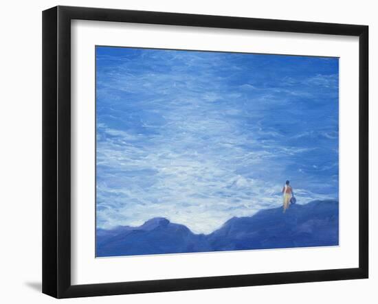 Keralan Fisherwoman-Derek Hare-Framed Giclee Print