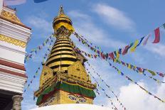 Prayer flags in Simila Mountain, Gyantse County, Tibet, China-Keren Su-Photographic Print