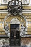 Dilapidated Art Nouveau Building, Riga Latvia-KerinF-Framed Stretched Canvas