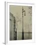 Kerle Electric Streetlamp, Victoria Embankment, London, 1928-null-Framed Photographic Print