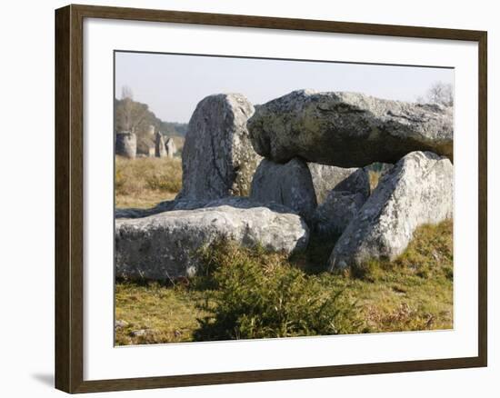 Kermario Menhirs in Carnac, Morbihan, Brittany, France, Europe-null-Framed Photographic Print