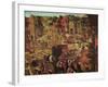 Kermesse with Theatre and Procession-Pieter Brueghel the Younger-Framed Giclee Print