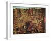 Kermesse with Theatre and Procession-Pieter Brueghel the Younger-Framed Giclee Print
