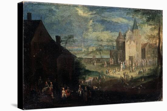 Kermis, 17th Century-Peeter Gysels-Stretched Canvas