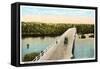 Kern River Bridge, Bakersfield, California-null-Framed Stretched Canvas