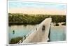 Kern River Bridge, Bakersfield, California-null-Mounted Art Print