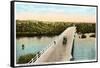 Kern River Bridge, Bakersfield, California-null-Framed Stretched Canvas